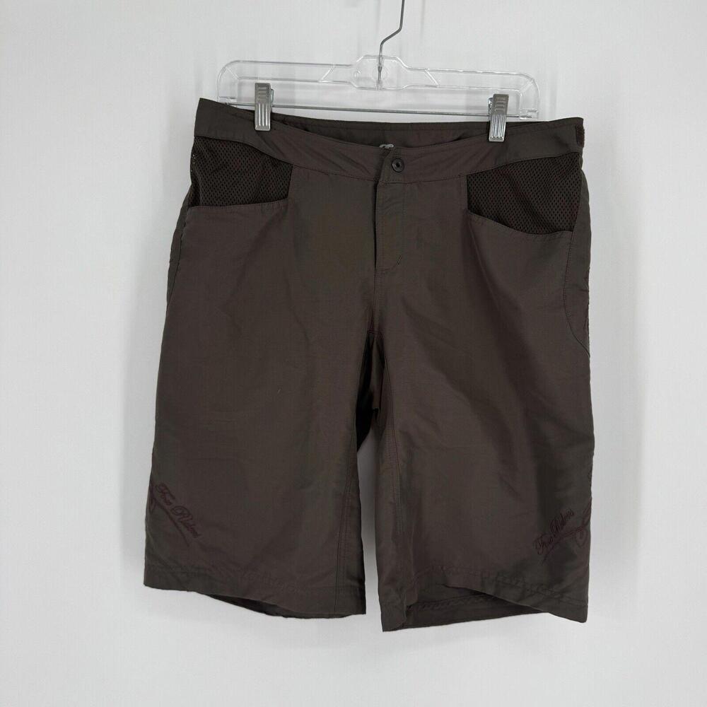 Fox racing shorts womens large L brown y2k 90s padded riding loose baggy grunge